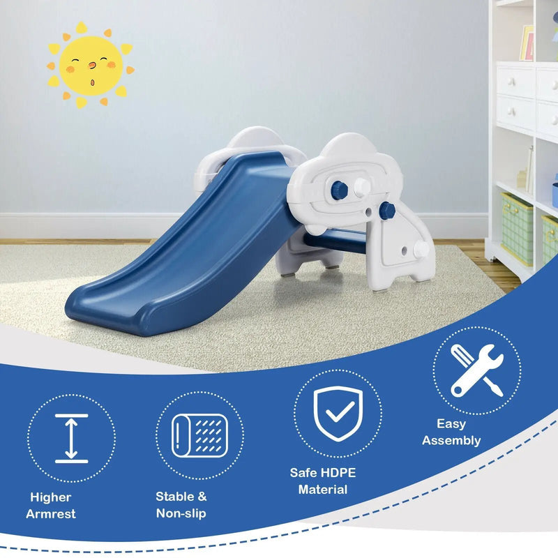 Freestanding Baby Mini Play Climber Slide Set with HDPE anf Anti-Slip Foot Pads by DirectDeals