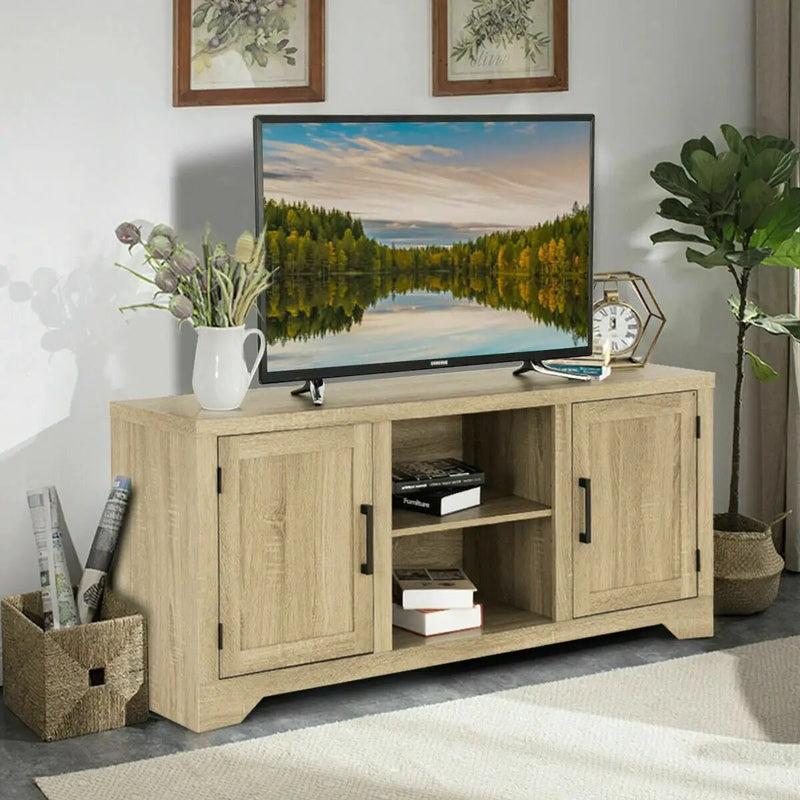 Rustic TV Stand Entertainment Center Storage Cabinet by DirectDeals