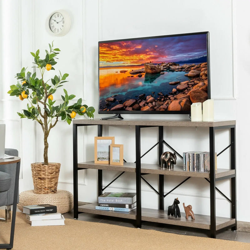 3 Tier 47 Inch Console Metal Frame Sofa Table by DirectDeals