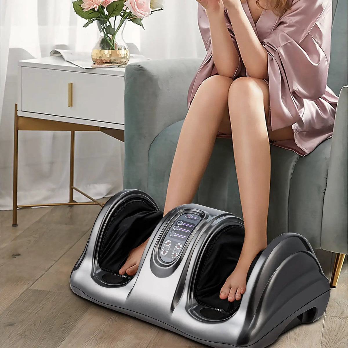 Therapeutic Shiatsu Foot Massager with High Intensity Rollers by DirectDeals