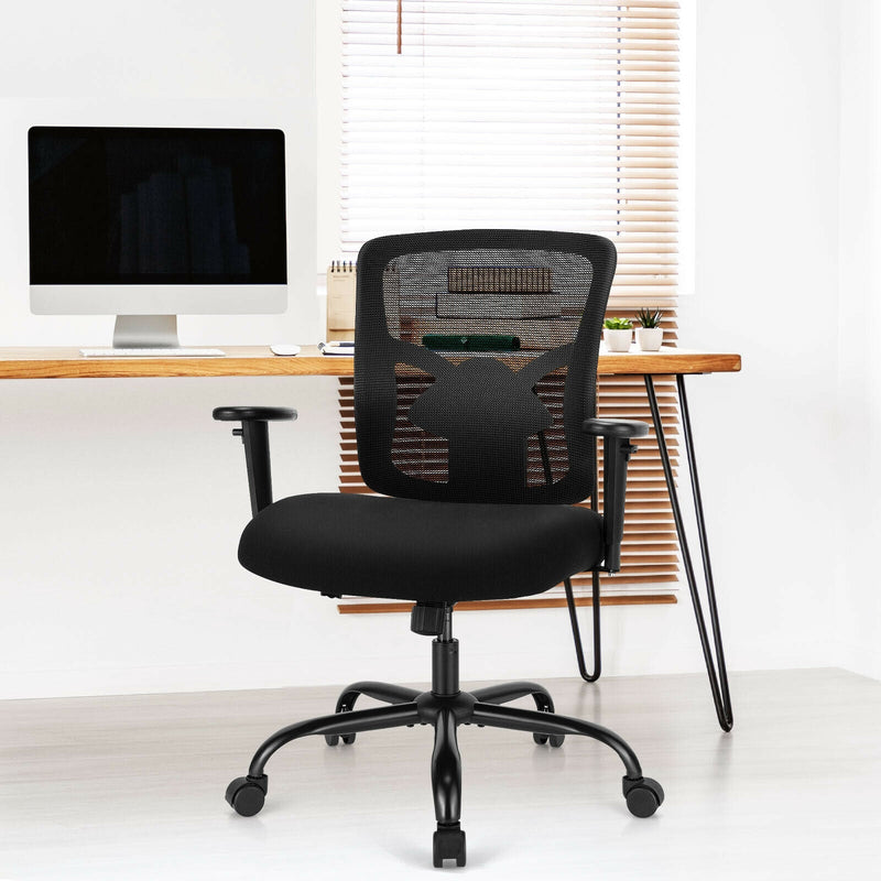 400LBS Mesh Big and Tall Office Chair Swivel Task Chair by DirectDeals