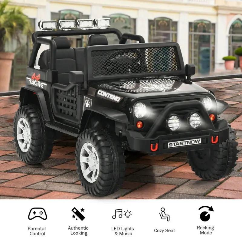 12V Kids Electric Ride On Truck with Remote Control and Operation Lever by DirectDeals