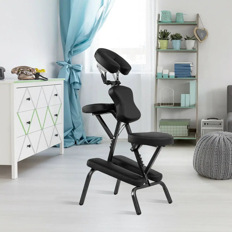 PU Leather Pad Travel Massage Chair with by DirectDeals