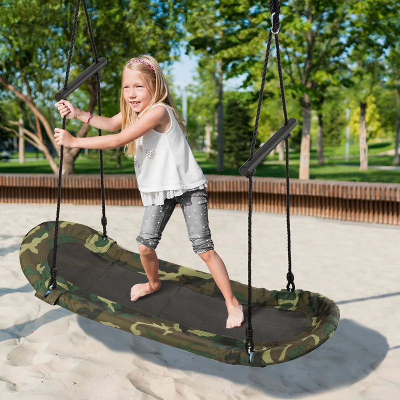 Saucer Tree Swing Surf Kids Outdoor Adjustable by DirectDeals