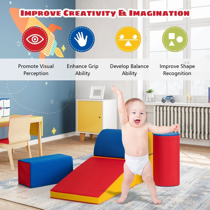 Crawl Climb Foam Shapes Playset Softzone Toy by DirectDeals