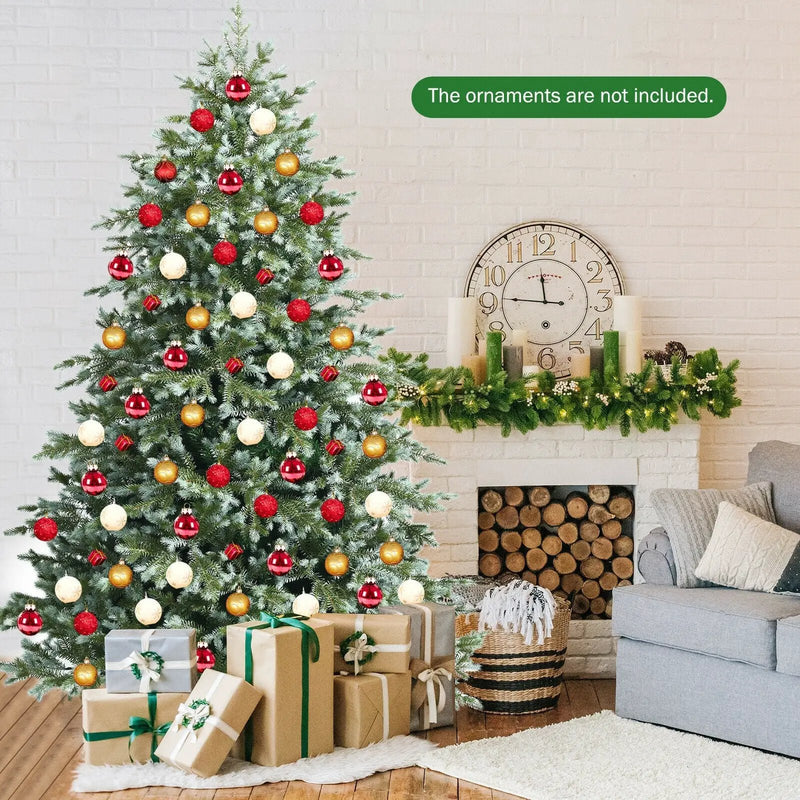 7 Feet Artificial Christmas Tree with 1260 Mixed PE and PVC Tips by DirectDeals