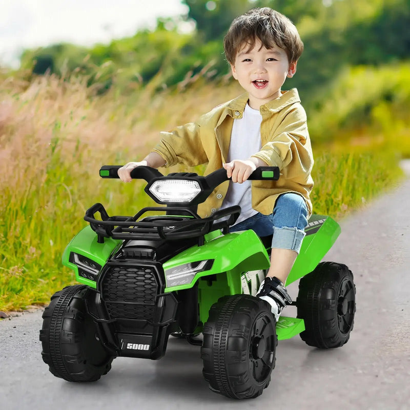 6V Kids ATV Quad Electric Ride On Car with LED Light and MP3 by DirectDeals
