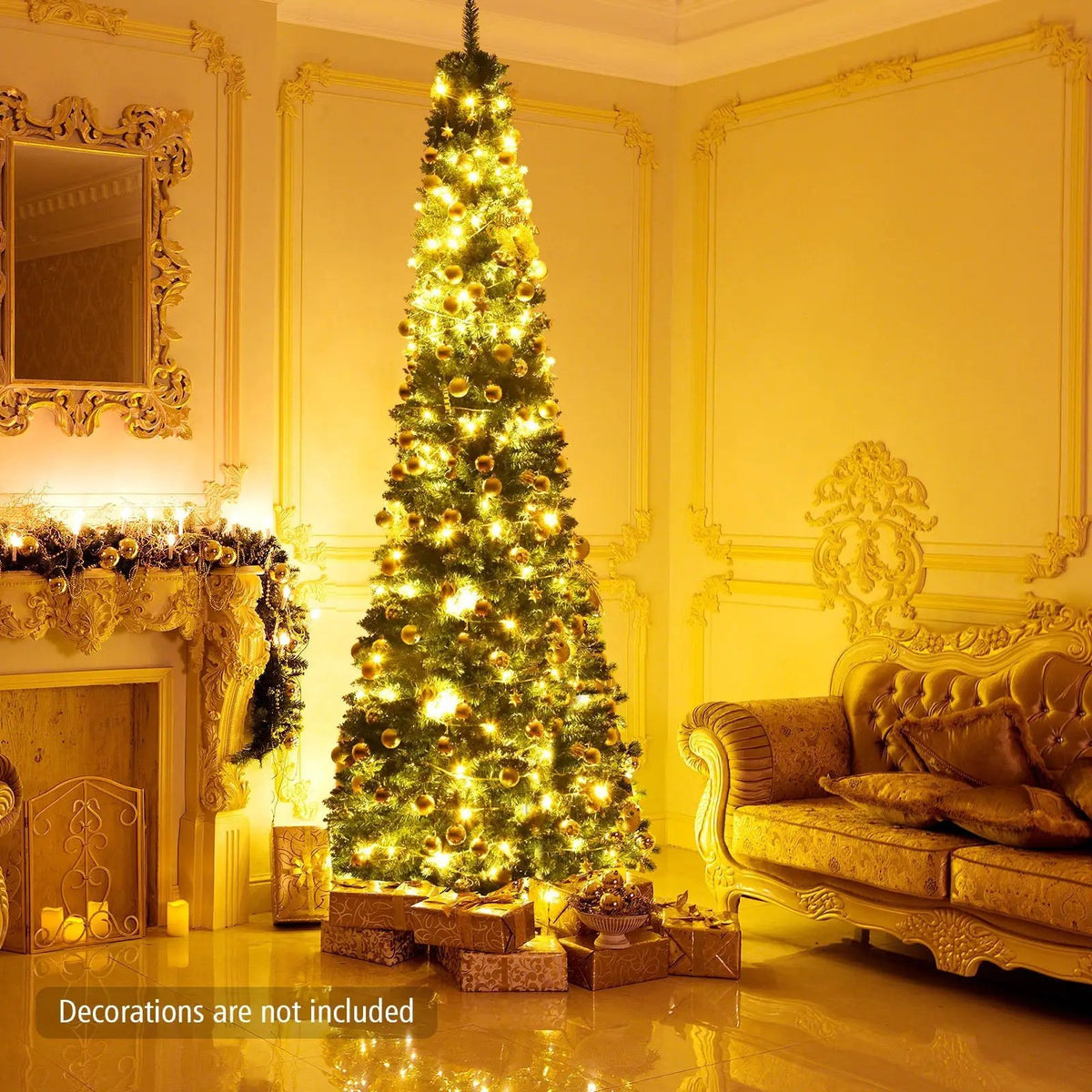 PVC Artificial Slim Pencil Christmas Tree by DirectDeals
