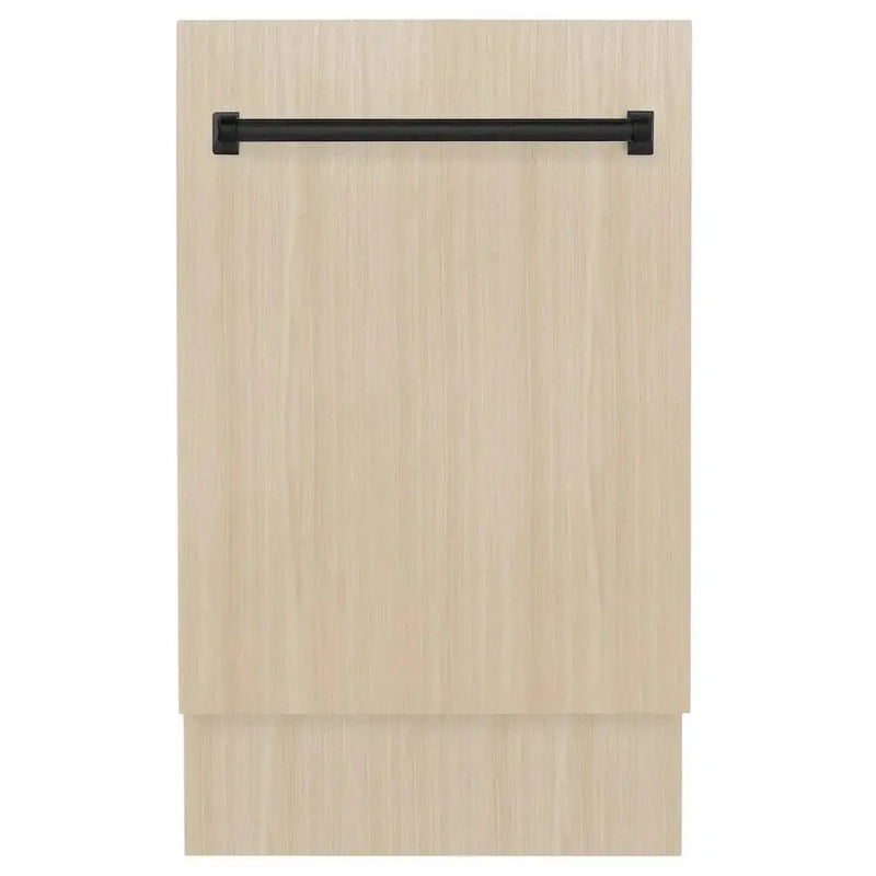 ZLINE Autograph 18" Dishwasher Stainless, Matte Black DWVZ-18-MB by Farmhouse Kitchen and Bath