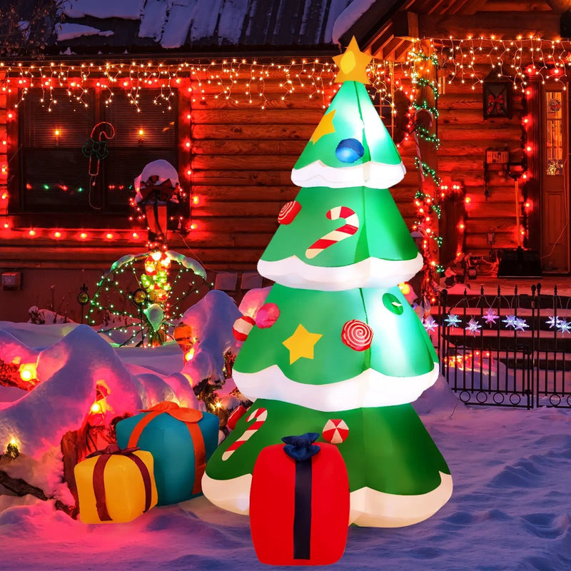 Inflatable Christmas Tree with 3 Gift Wrapped Boxes by DirectDeals