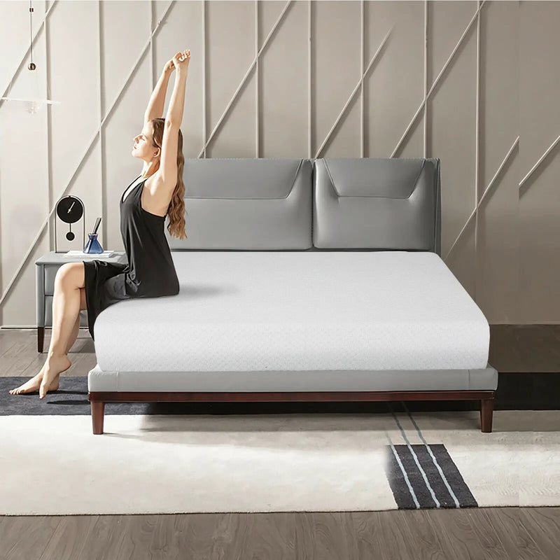 10 Inch Air Foam Pressure Relief Bed Mattress with Jacquard Soft Cover by DirectDeals