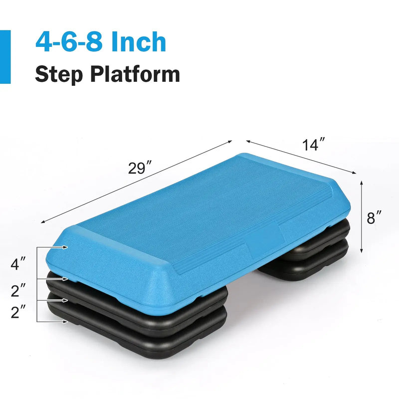 29 Inch Adjustable Workout Fitness Aerobic Stepper Exercise Platform by DirectDeals