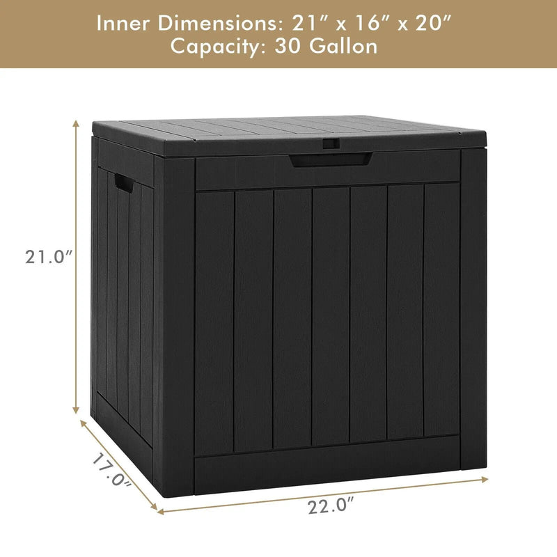 30 Gallon Deck Box Storage Container Seating Tools by DirectDeals