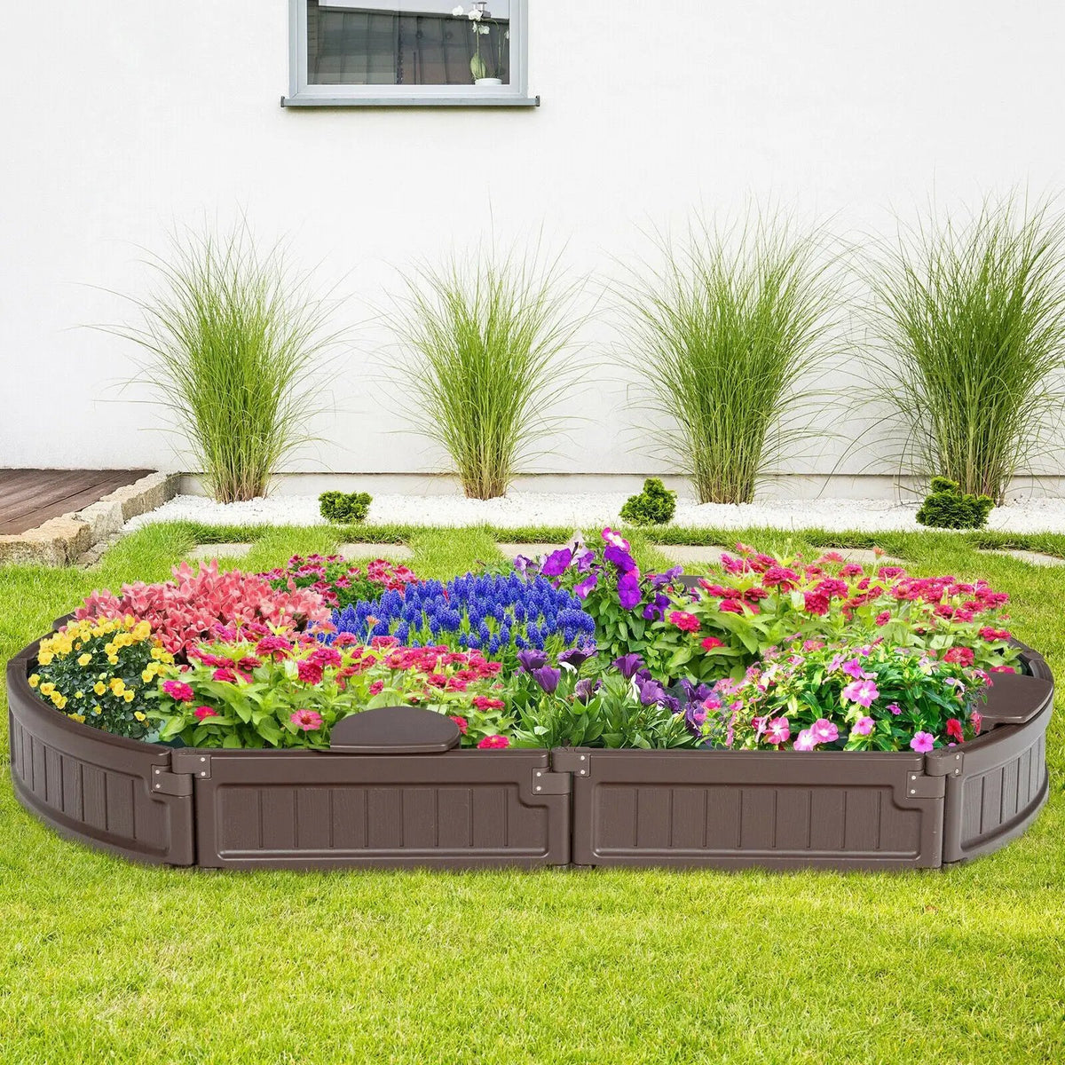 Sandbox with Built-in Corner Seat and Bottom Liner by DirectDeals