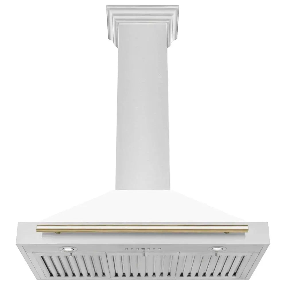 ZLINE 36" Autograph Stainless Wall Range Hood KB4STZ-WM36-G by Farmhouse Kitchen and Bath