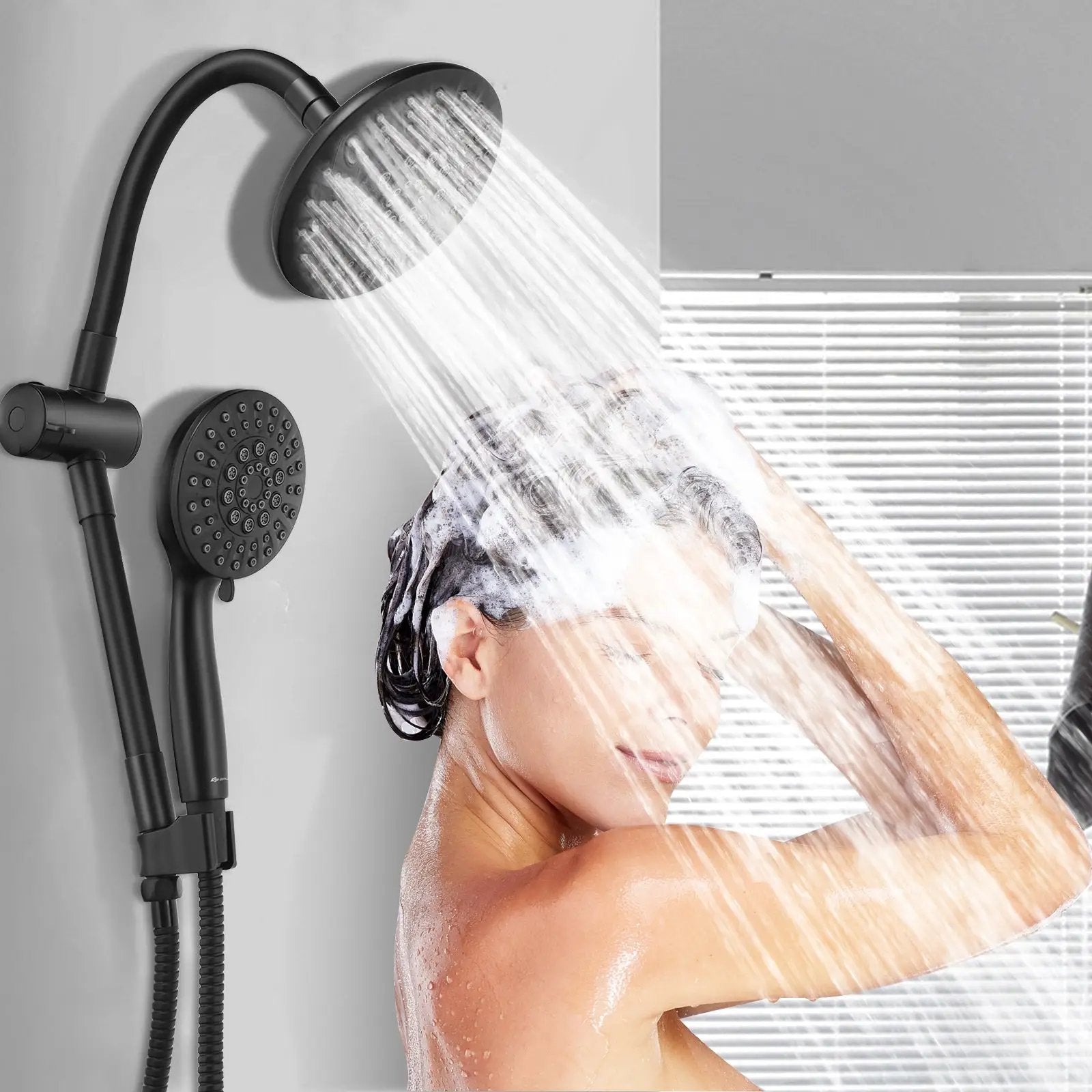 High Pressure Combo Handheld Shower Head by DirectDeals