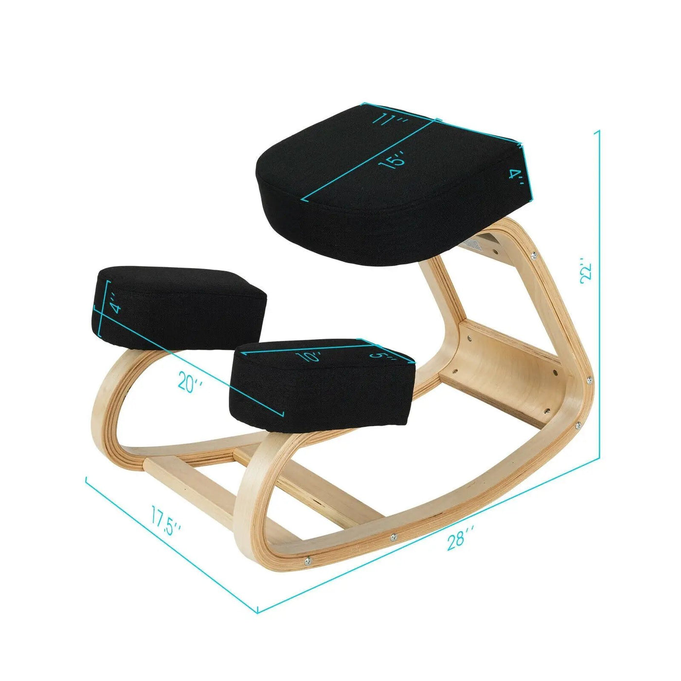Ergonomic Kneeling Chair Rocking Office Desk Stool Upright Posture by DirectDeals
