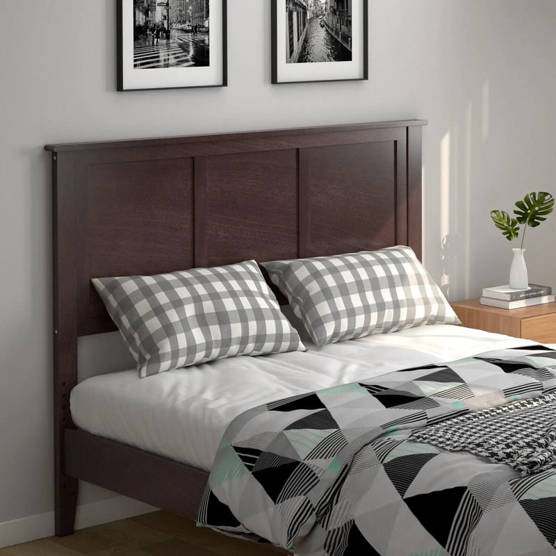 Full Wood Headboard Flat Panel with Pre-drilled Holes and Height Adjustment by DirectDeals