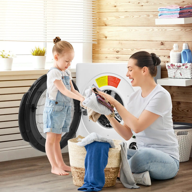 Compact Electric Tumble Laundry Dryer with Stainless Steel Tub-White by DirectDeals