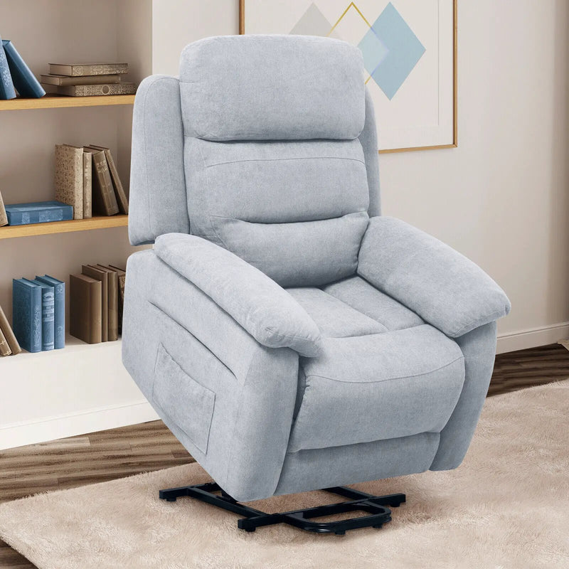 Power Lift Recliner Sofa with Side Pocket and Remote Control by DirectDeals
