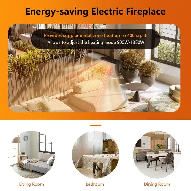 28" Electric Fireplace with Remote by DirectDeals