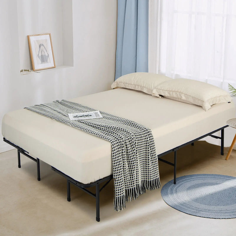 Full/King Size Folding Steel Platform Bed Frame for Kids and Adults by DirectDeals