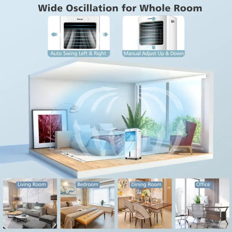 3-in-1 Air Cooler – Fan & Humidifier with Remote by DirectDeals