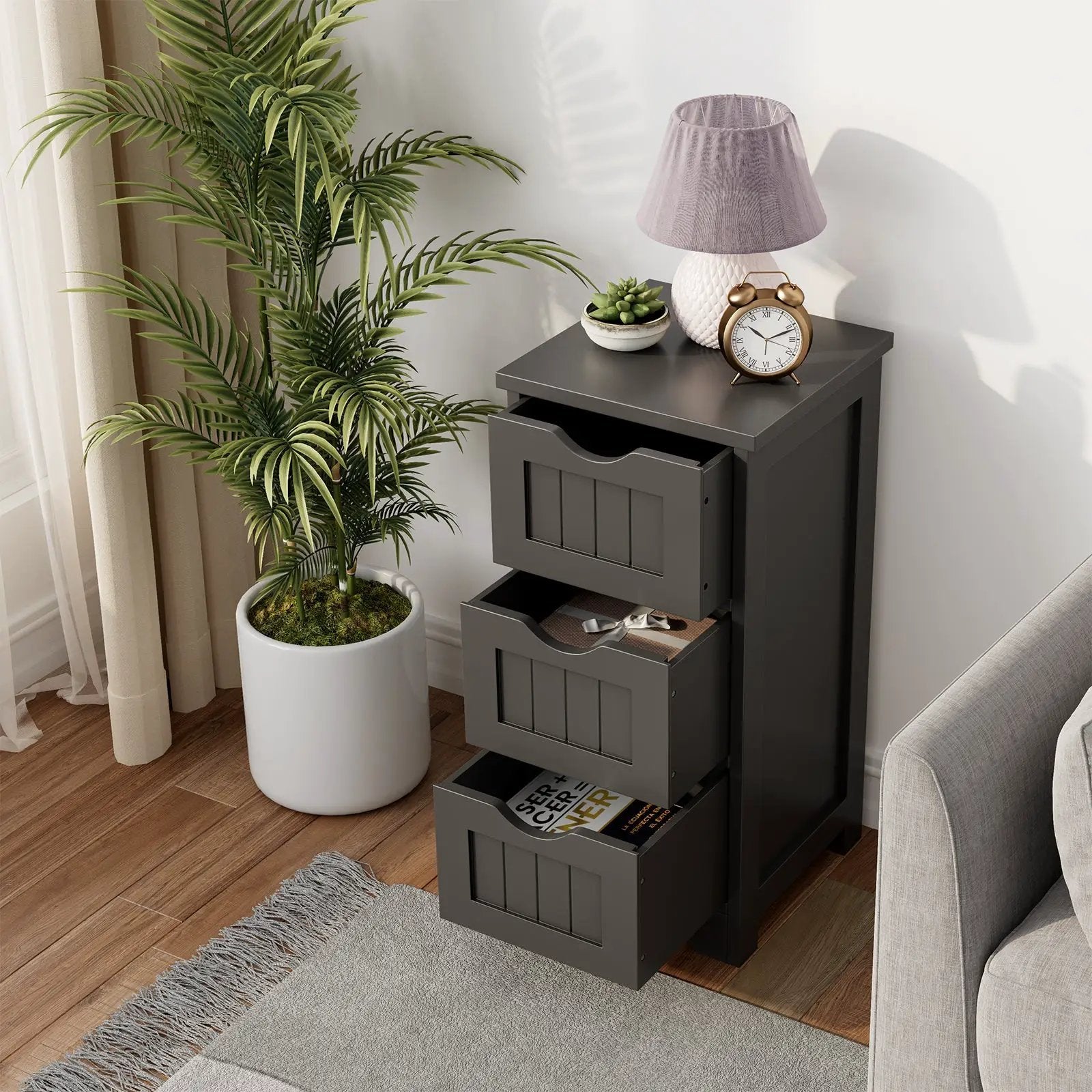 Foldable Utility Cart on 4 Rotate Wheels with Cup Holder by DirectDeals