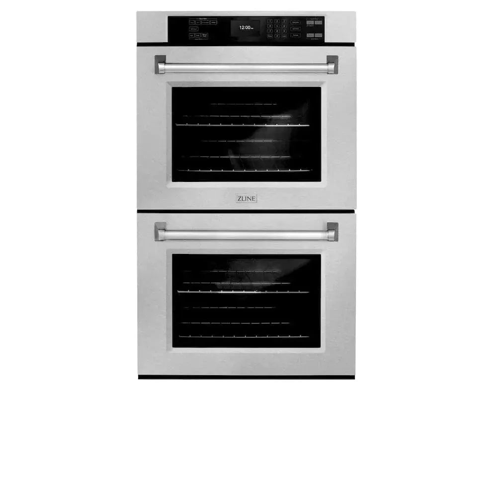 ZLINE 30"Professional True Convection Double Wall Oven, Air Fry, Self Clean, DuraSnow® Stainless Steel WADS-30 by Farmhouse Kitchen and Bath