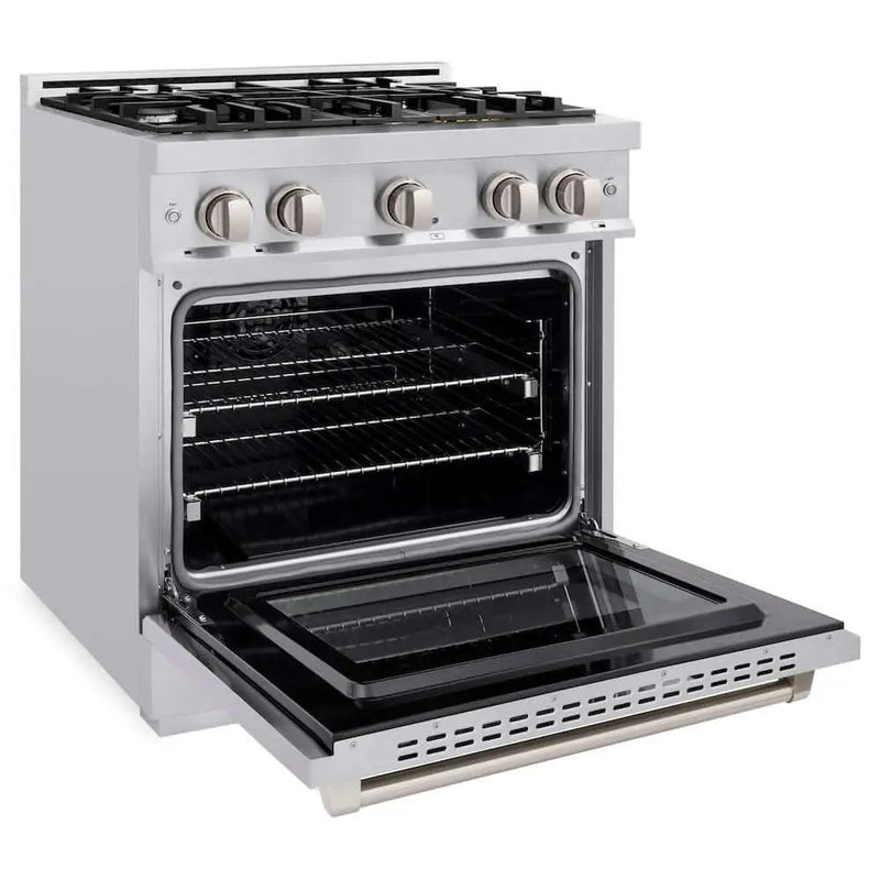 ZLINE 30" Select Gas Range Convection Gas Oven Stainless Steel HGR30 by Farmhouse Kitchen and Bath