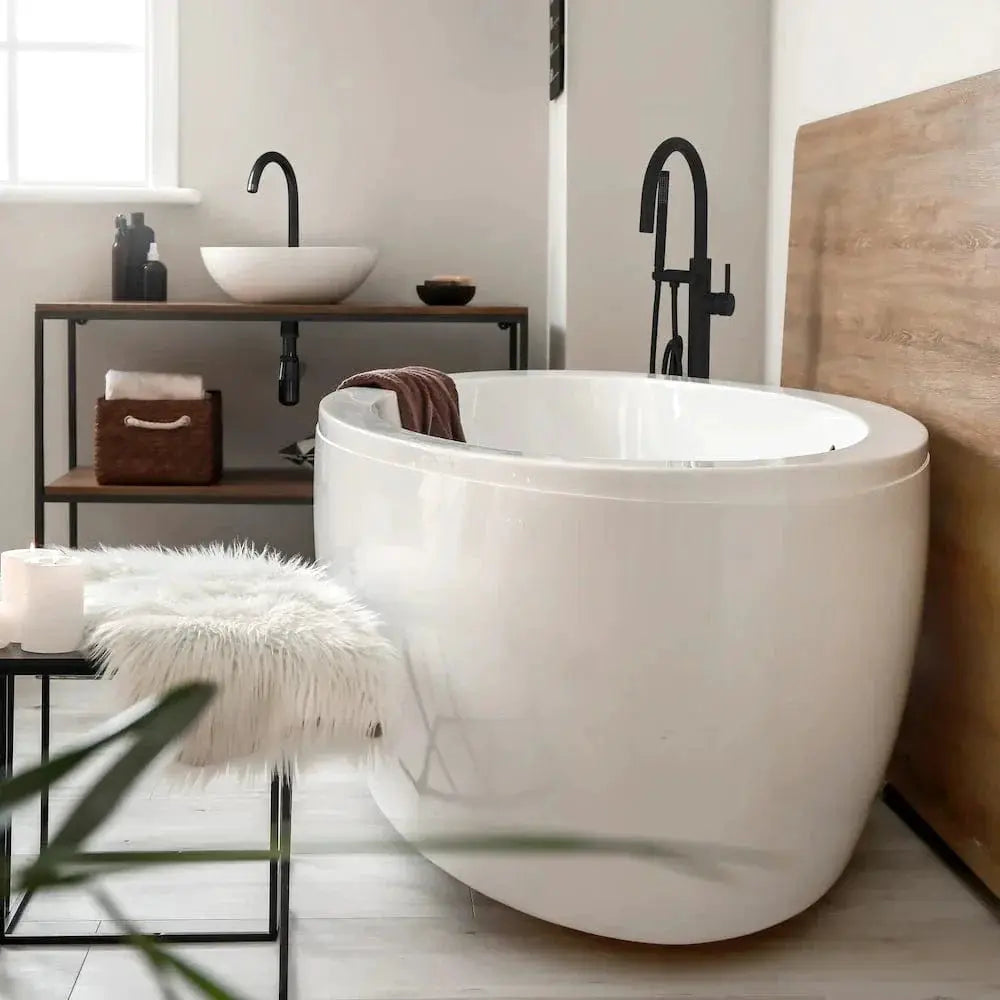 ZLINE Emerald Bay Bath Tub Filler in Matte Black EMBY-BTF-MB by Farmhouse Kitchen and Bath