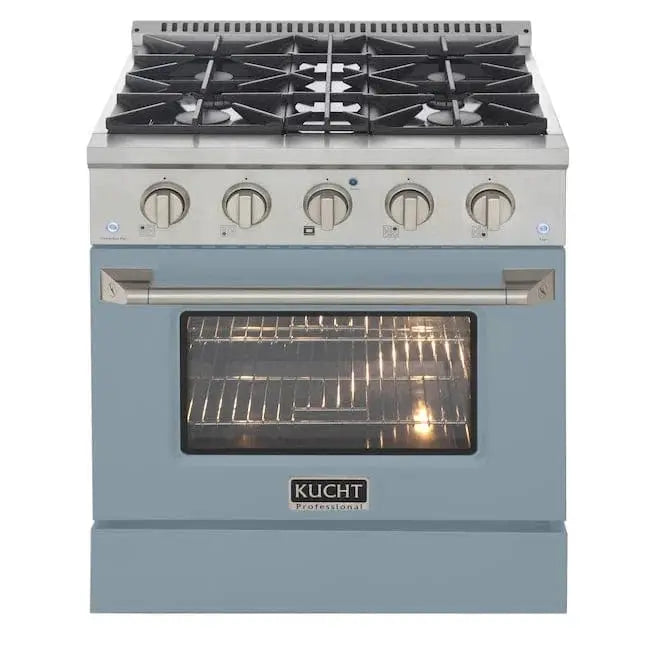 Kucht 30” Pro-Style Kitchen Dual Fuel Range - KDF302/LP-LB by Farmhouse Kitchen and Bath