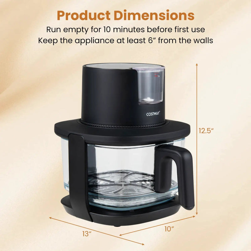 4.7 QT Glass Air Fryer with Steam Frying Mode by DirectDeals