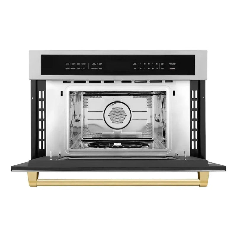 ZLINE 30” Convection Microwave, Stainless Steel, Gold MWOZ-30-G by Farmhouse Kitchen and Bath
