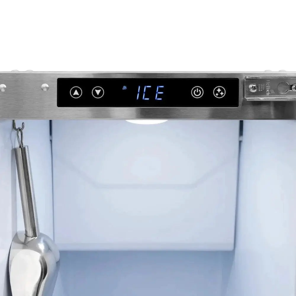 ZLINE 15" Touchstone Clear Cube Ice Maker Drain Pump Solid Stainless Steel Door ICCD-ST-15 by Farmhouse Kitchen and Bath