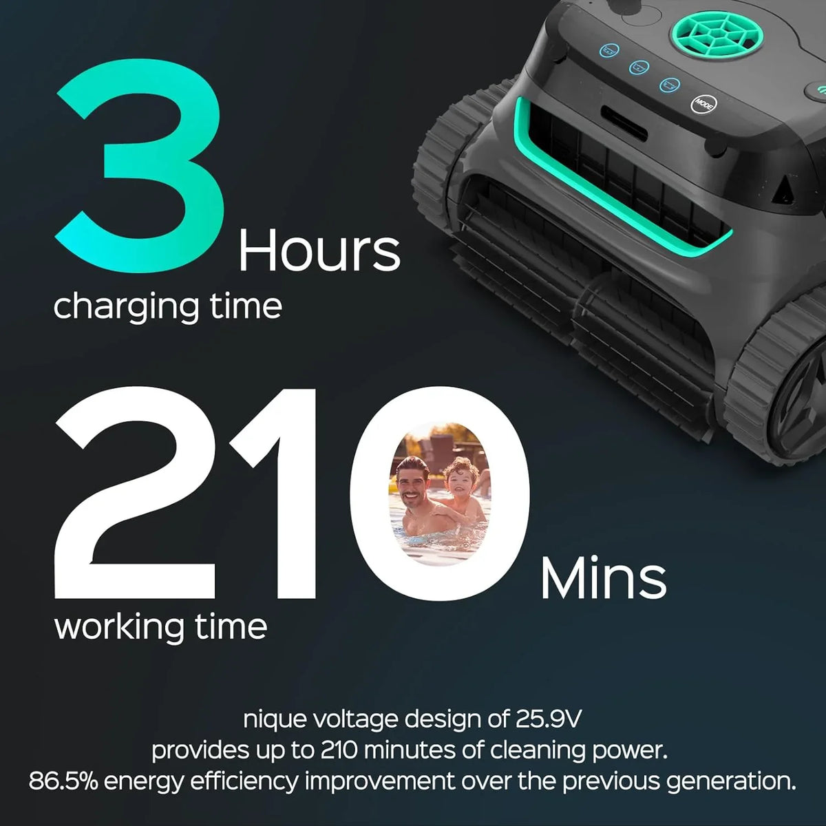 WYBOT S2 High-end Cordless Robotic Pool Cleaner, photo 5 of 15