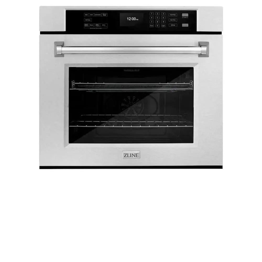 ZLINE 30"Professional True Convection Single Wall Oven, Air Fry, Self Clean, DuraSnow® Stainless Steel WASS-30 by Farmhouse Kitchen and Bath