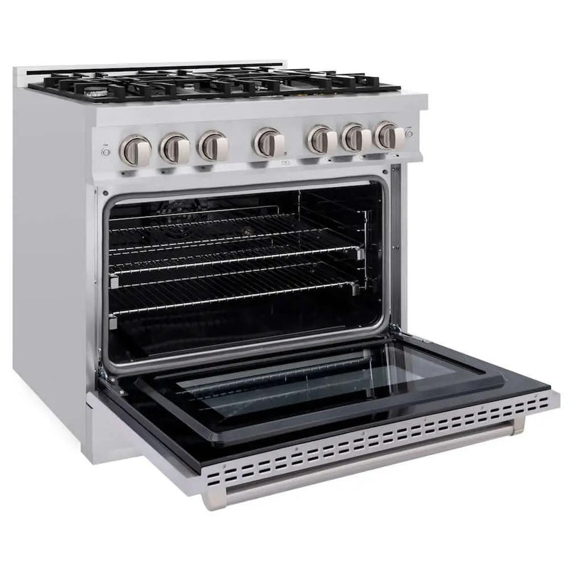 ZLINE 36" Select Gas Range Convection Gas Oven Stainless Steel HGR36 by Farmhouse Kitchen and Bath
