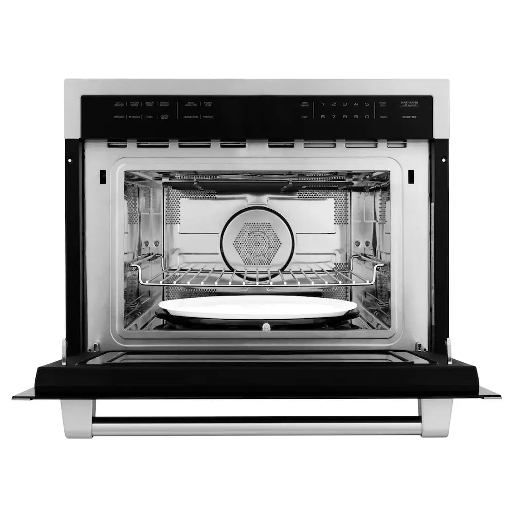 ZLINE 30" Oven ASW30 & Microwave MWO24 Bundle, 2KP-MW24-AWS30 by Farmhouse Kitchen and Bath