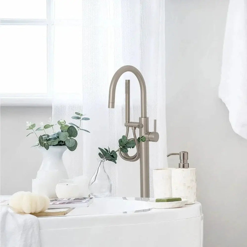 ZLINE Emerald Bay Bath Tub Filler in Brushed Nickel EMBY-BTF-BN by Farmhouse Kitchen and Bath