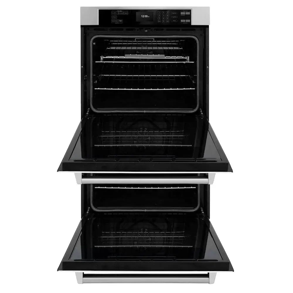 ZLINE 30"Professional True Convection Double Wall Oven, Air Fry, Self Clean, White Mattel WAD-WM-30 by Farmhouse Kitchen and Bath