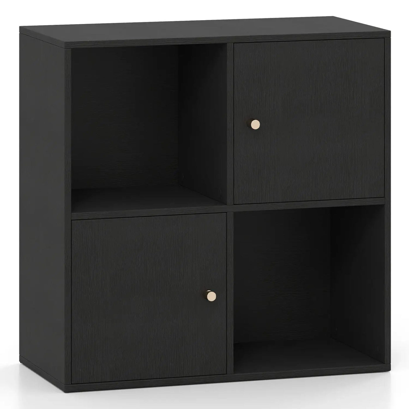 4-Cube Bookcase with 2 Cabinets and Anti-Tip Kit by DirectDeals