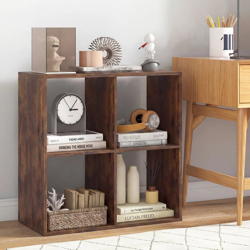 2-Door Wall Mount Bookshelf with Storage Cabinet by DirectDeals