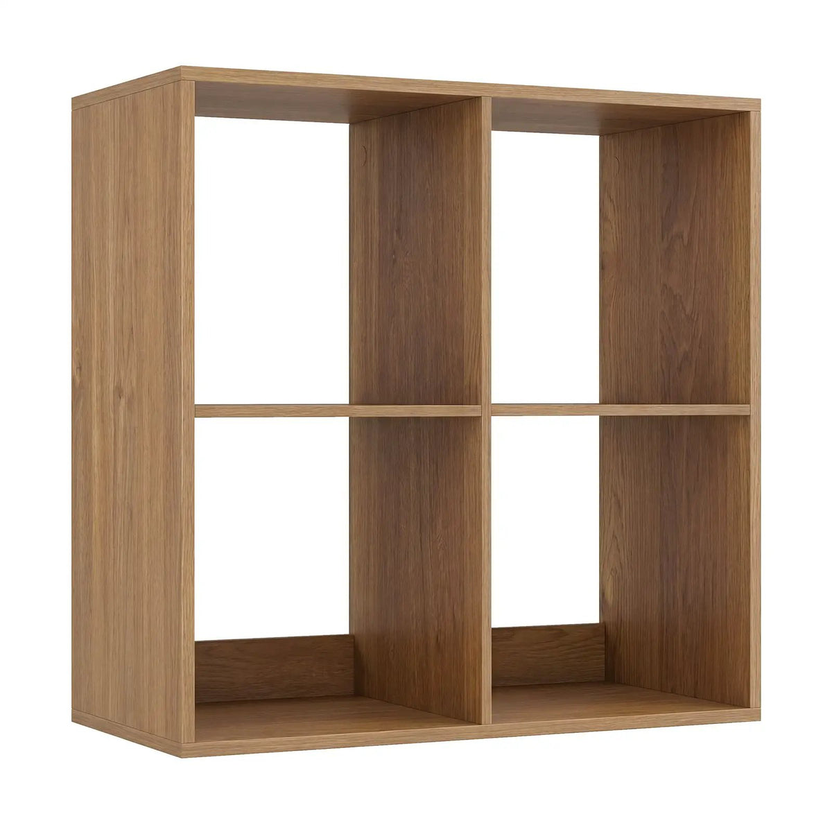 4 Cube Bookshelf with Back Guardrail for Living Room Bedroom by DirectDeals