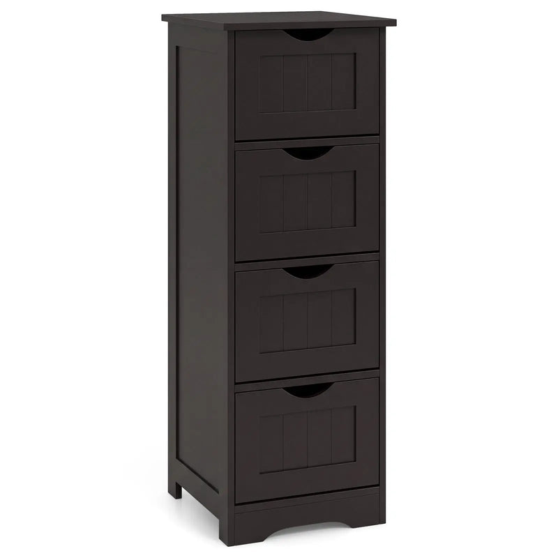 4-Drawer Freestanding Floor Cabinet with Anti-Toppling Device by DirectDeals