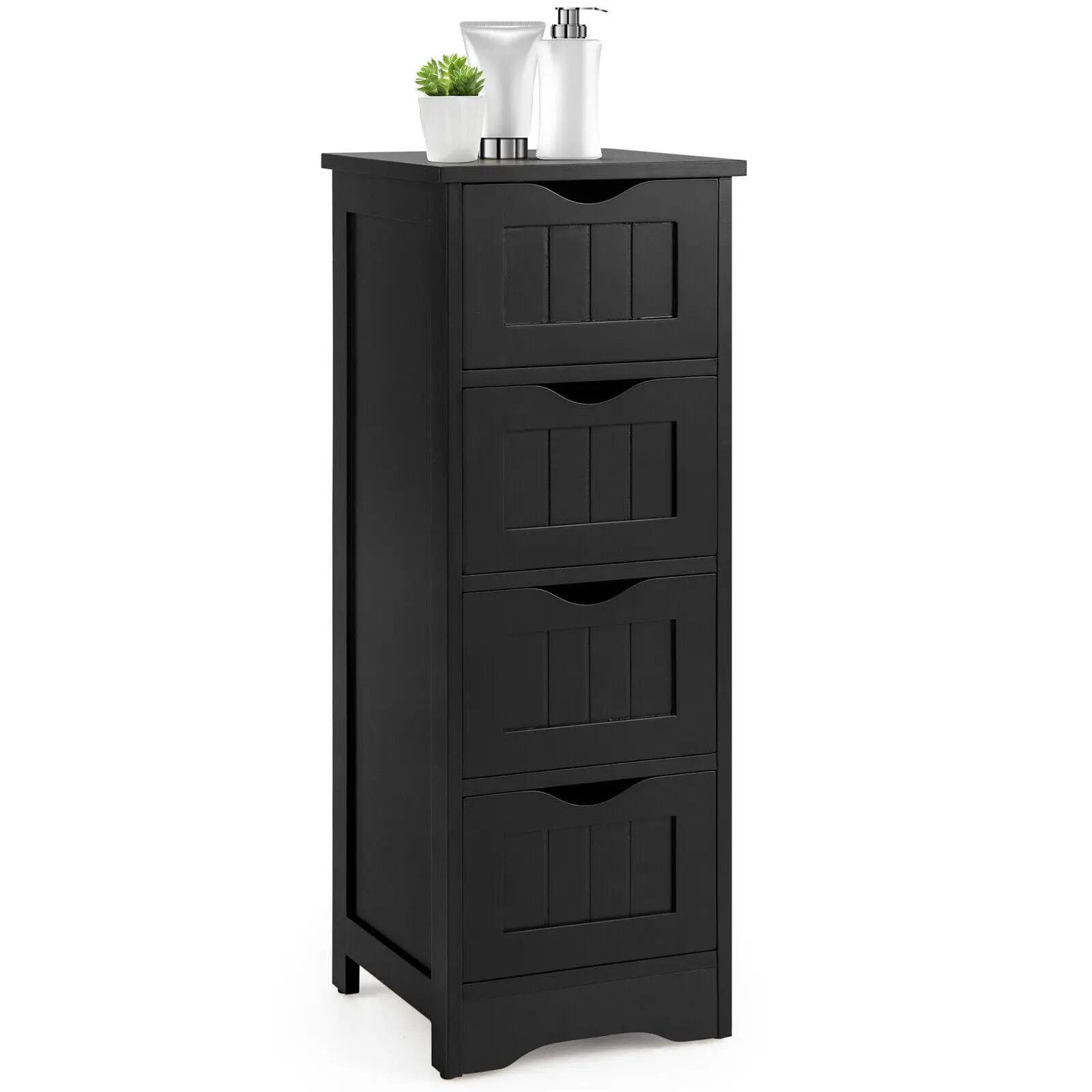4-Drawer Freestanding Floor Cabinet with Anti-Toppling Device by DirectDeals