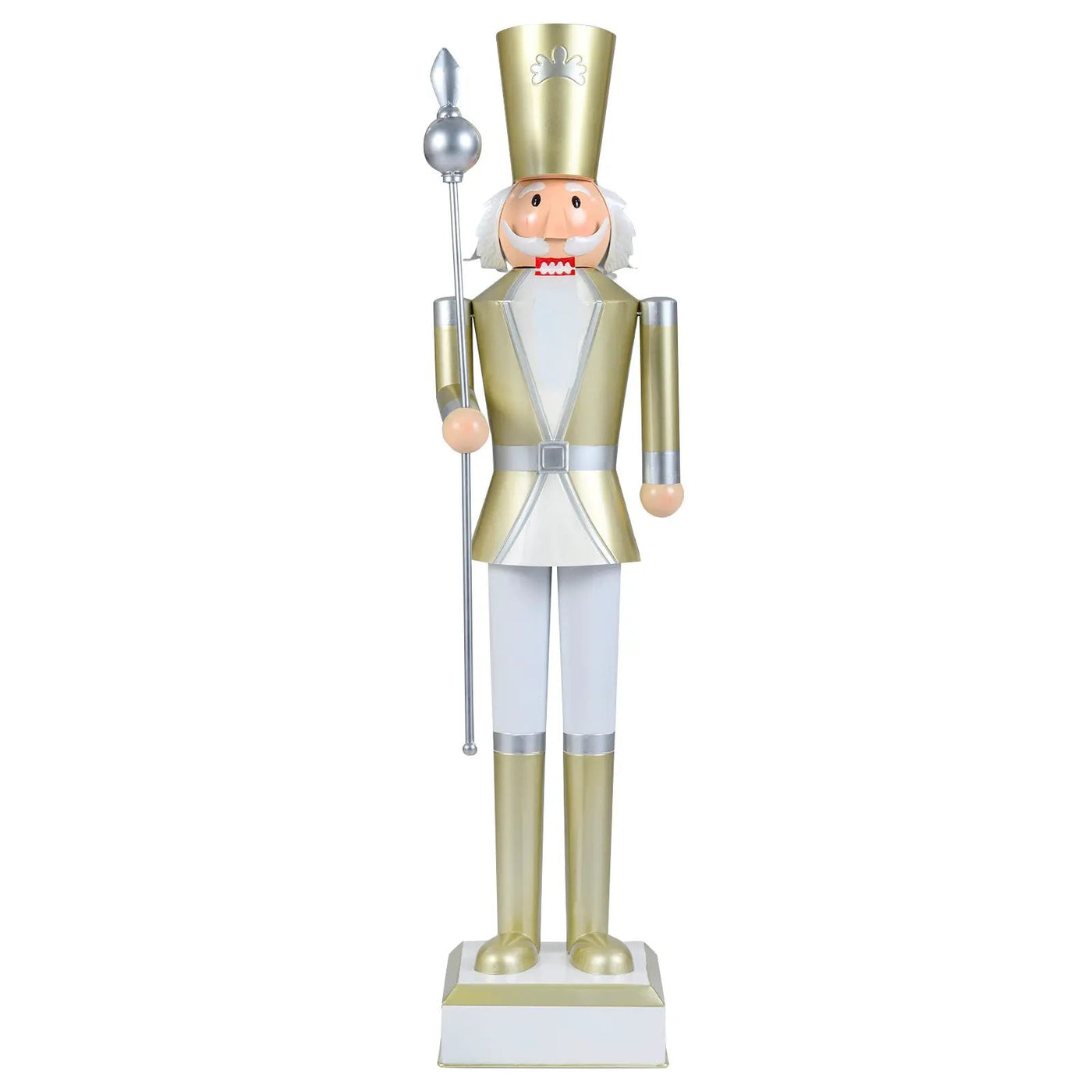 4 FT Christmas Nutcracker with High Hat & Beautiful Scepter by DirectDeals