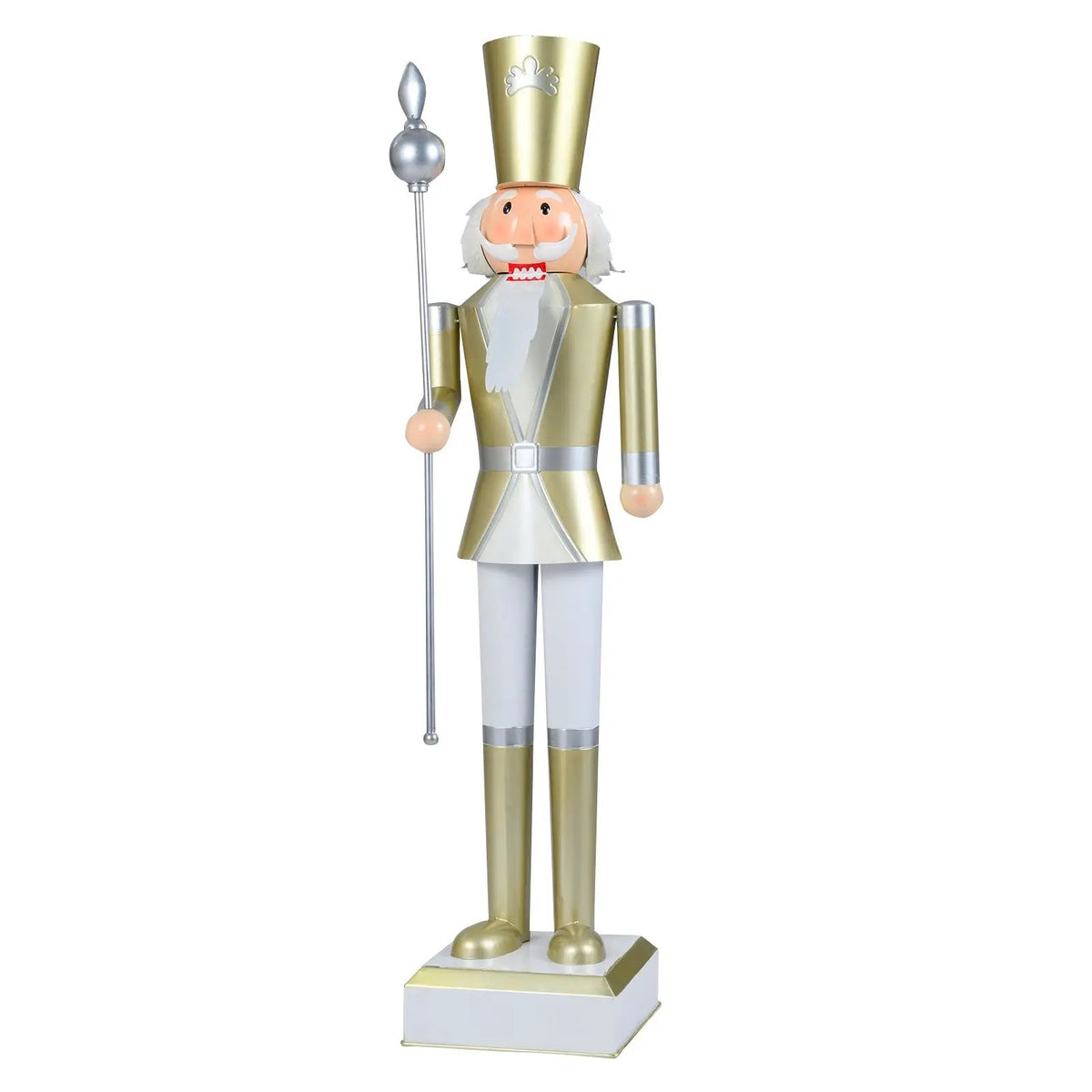 4 FT Christmas Nutcracker with High Hat & Beautiful Scepter by DirectDeals