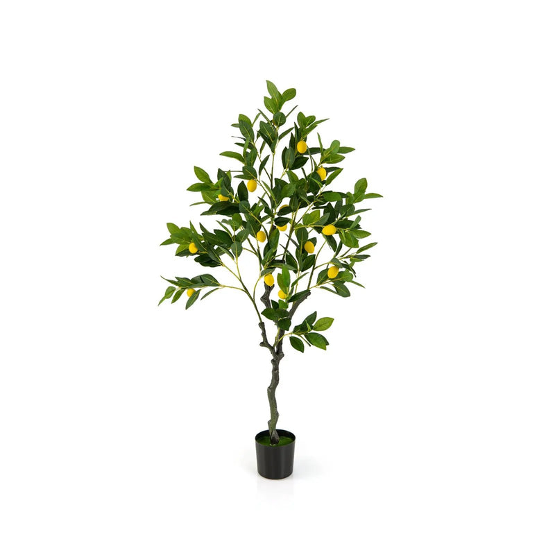 Artificial Lemon Tree 2.6/4/5.2 Feet Tall Fake Lemon Plant wuth Lemon Fruits by DirectDeals