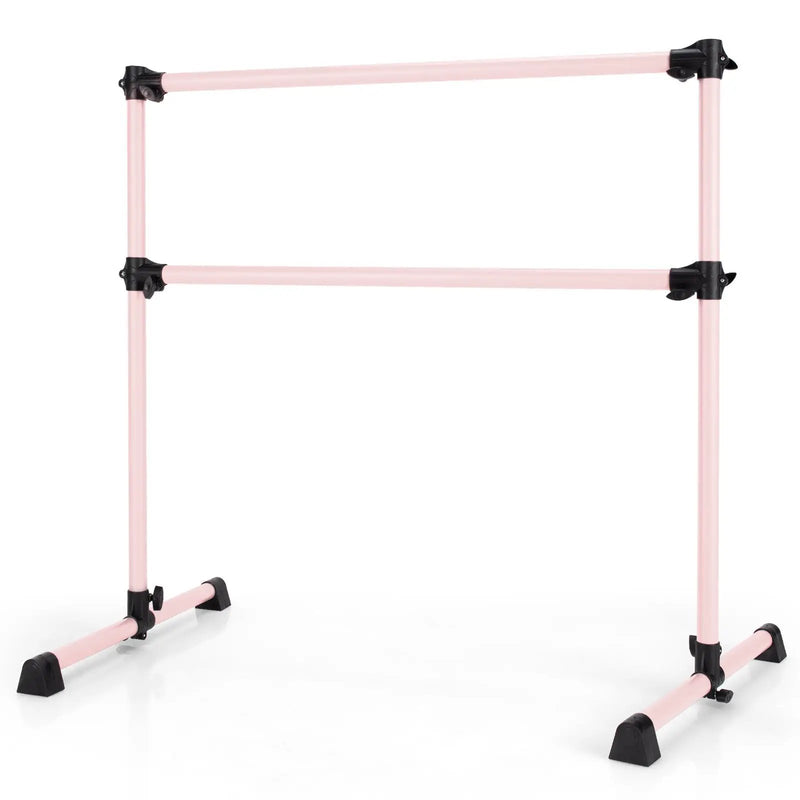 4 Feet Double Ballet Barre Bar with Adjustable Height by DirectDeals